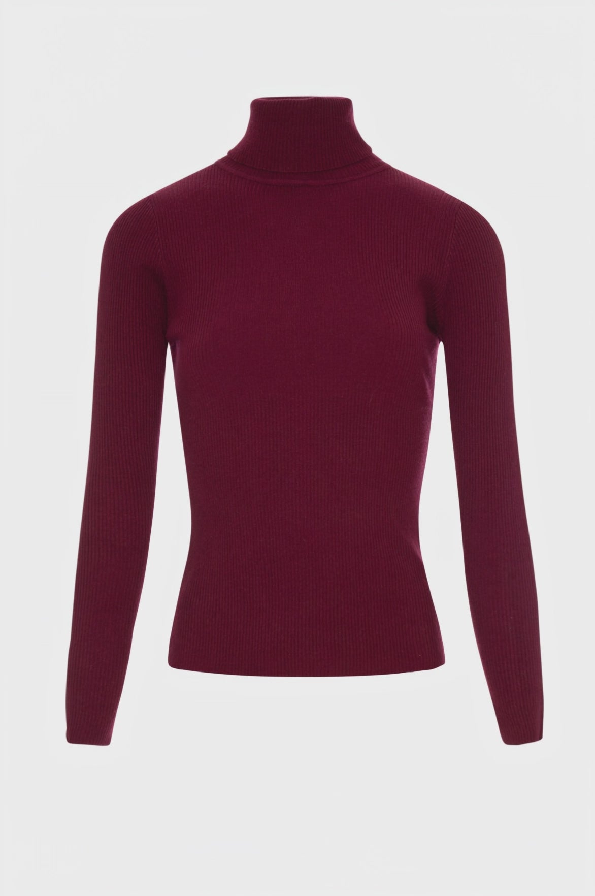 Maglia slim a collo alto