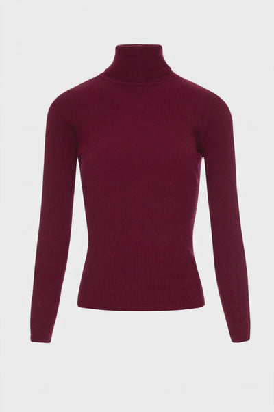 Maglia slim a collo alto