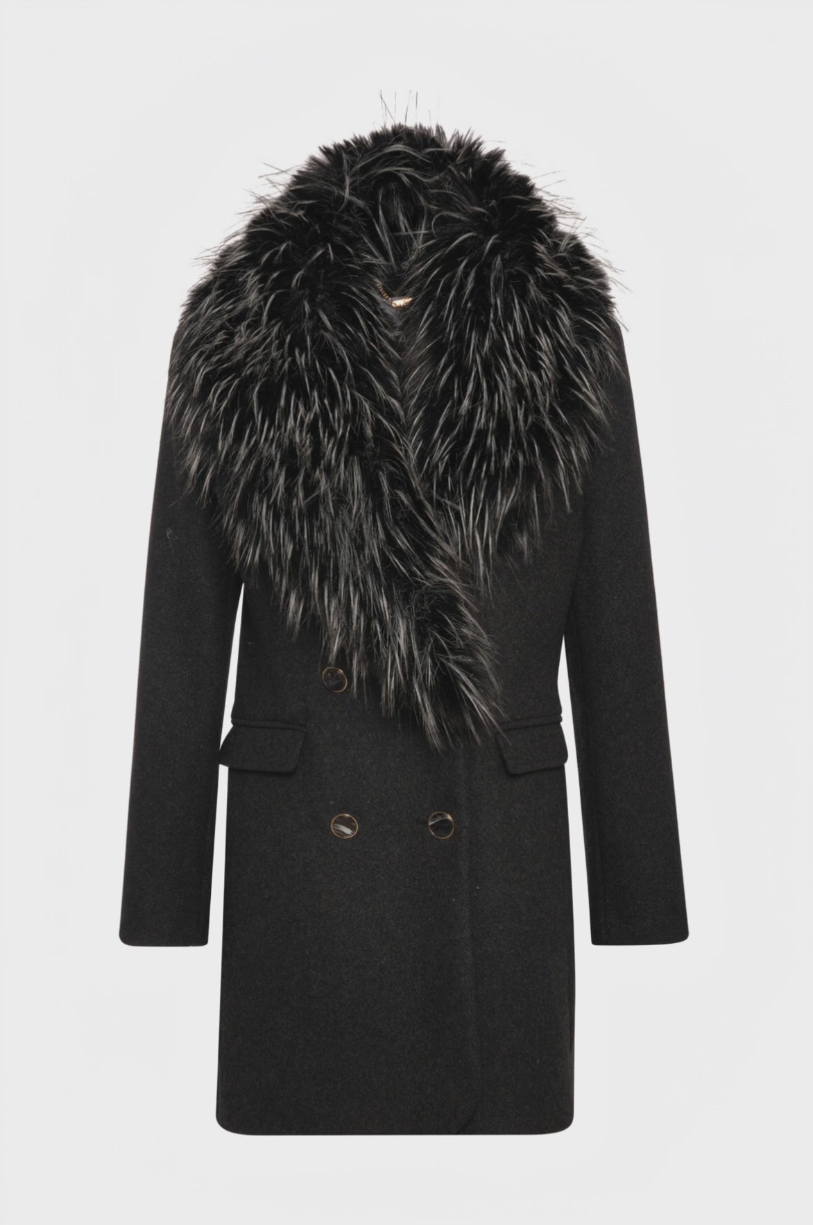 Cappotto regular con lana