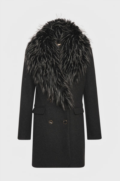 Cappotto regular con lana