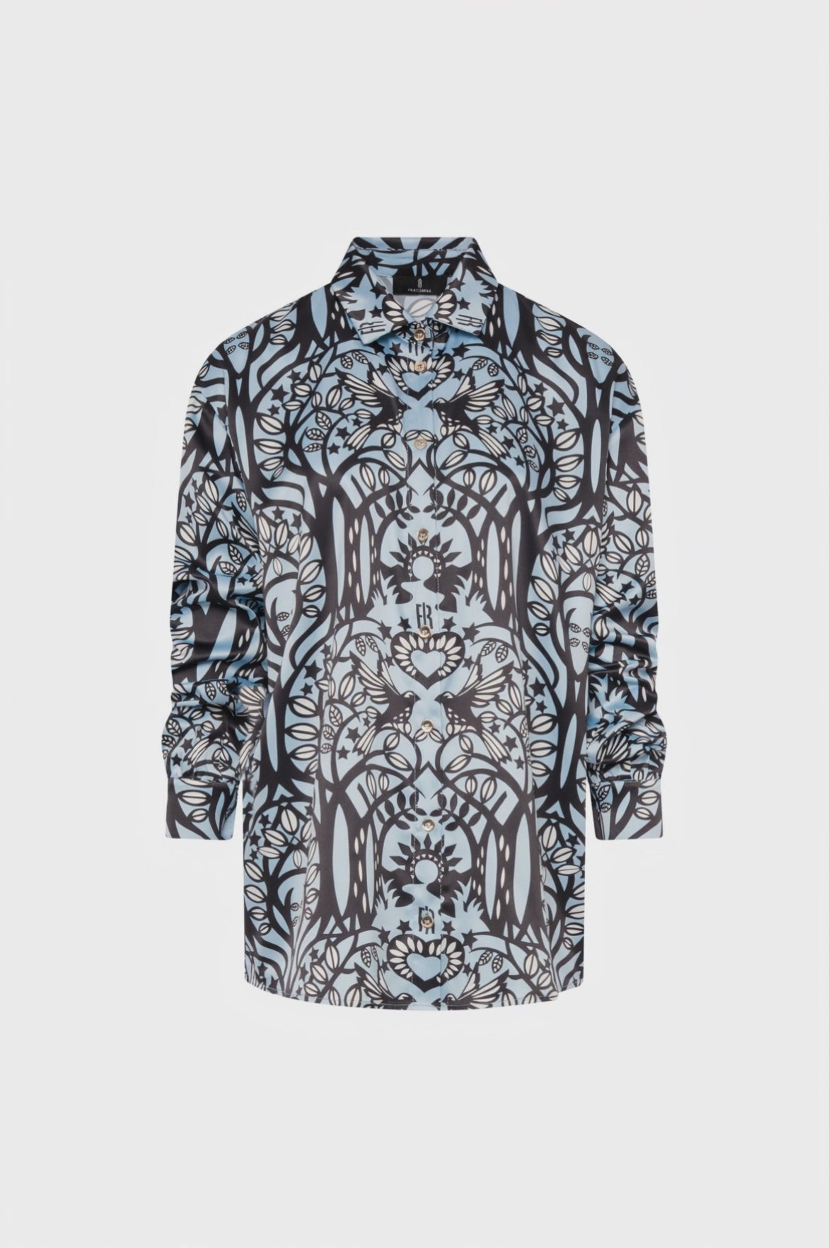 Camicia regular in fantasia