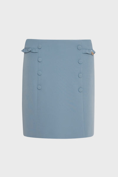 Gonna slim mini in tessuto stretch