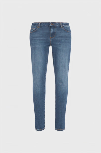Jeans slim effetto push up in denim con lavaggio medio