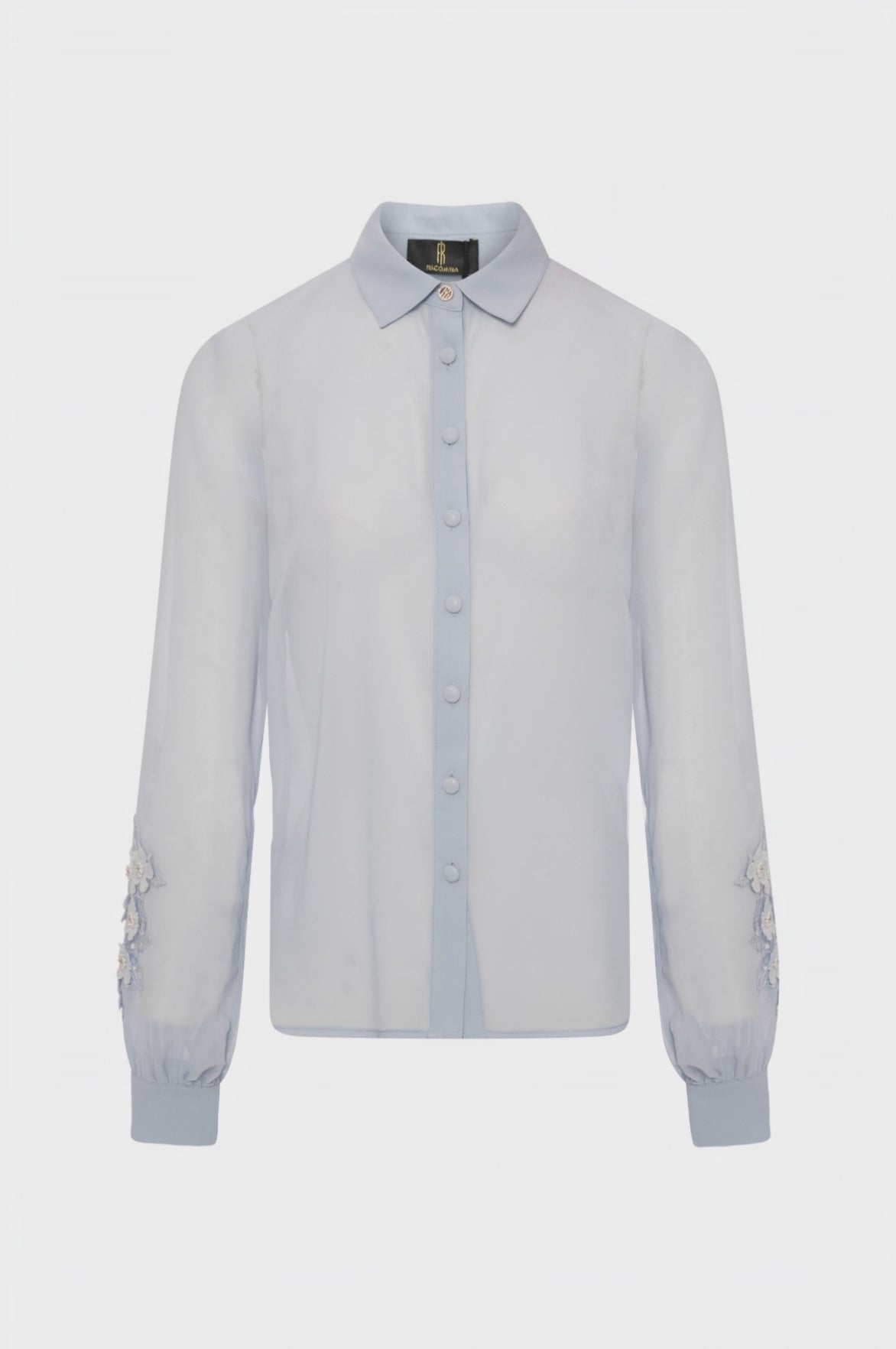 Camicia regular in georgette