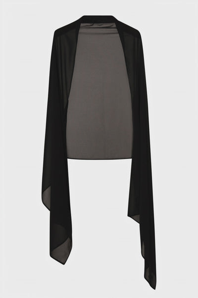 Stola rettangolare in georgette