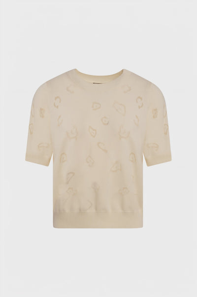 Maglia regular in fantasia animalier