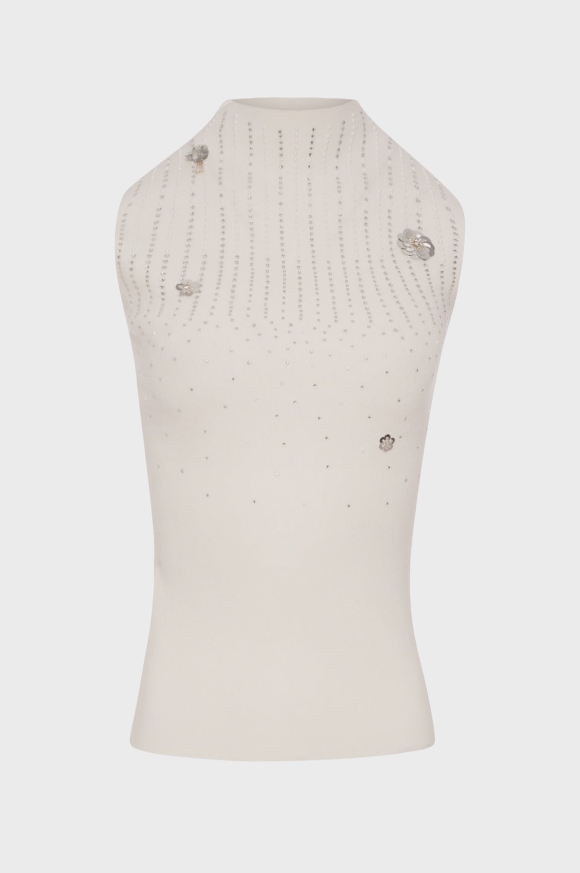 Top senza maniche in maglia