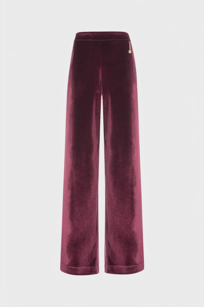Pantalone wide a palazzo in velluto