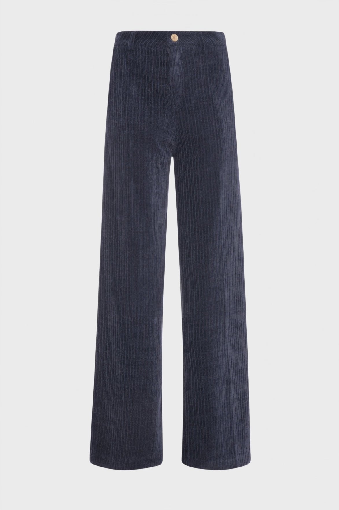 Pantalone linea dritta in velluto a coste