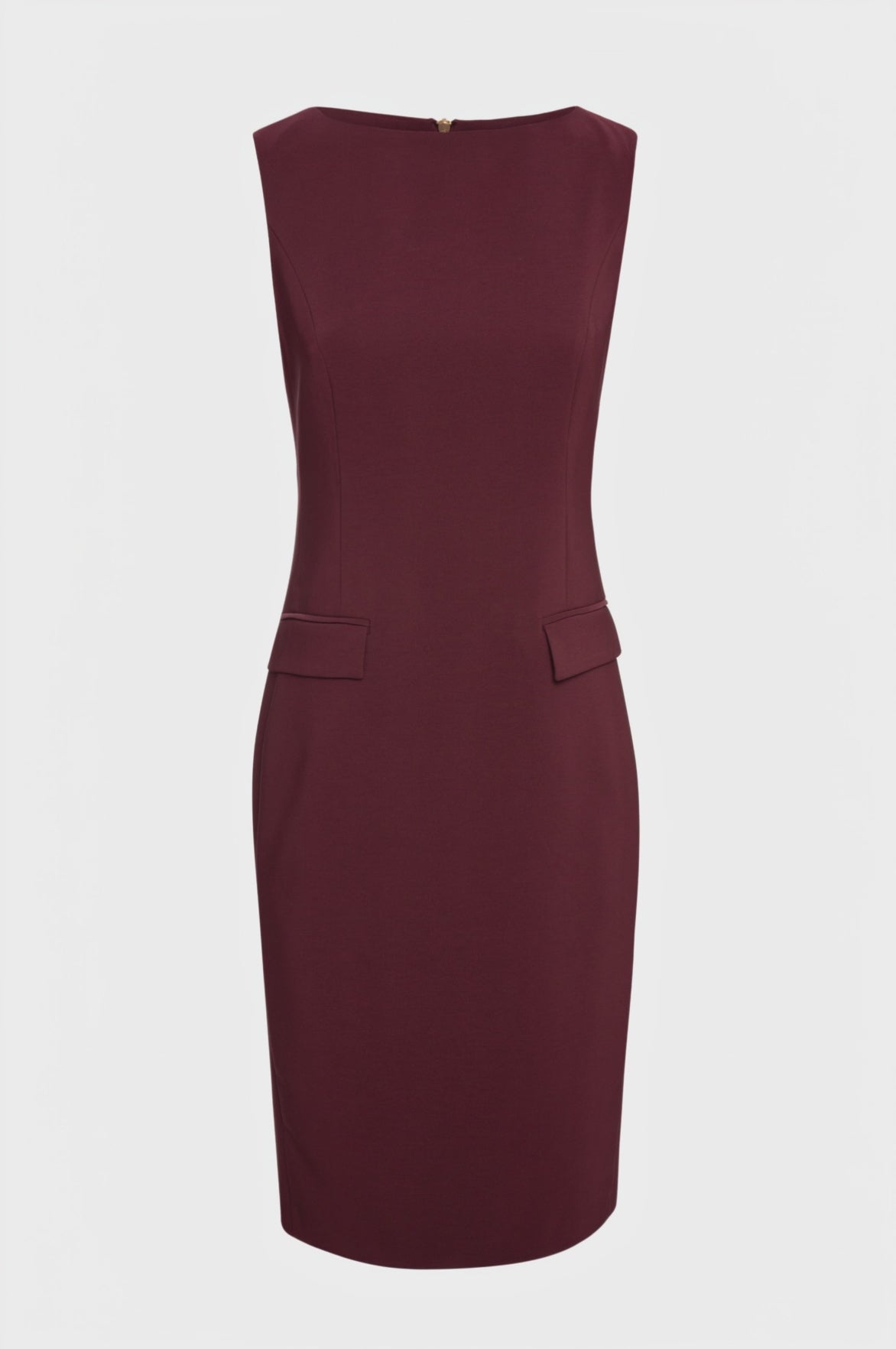 Abito slim midi in tessuto stretch