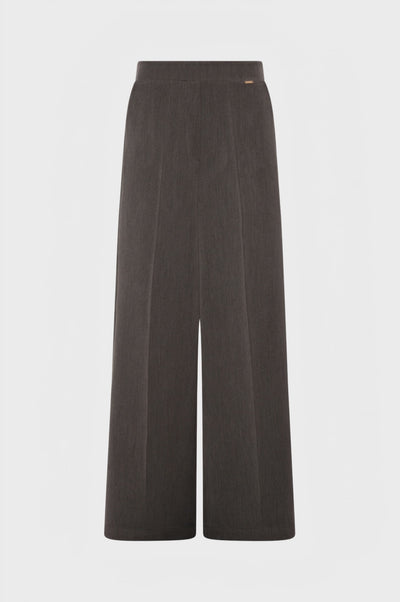 Pantalone flare a vita alta