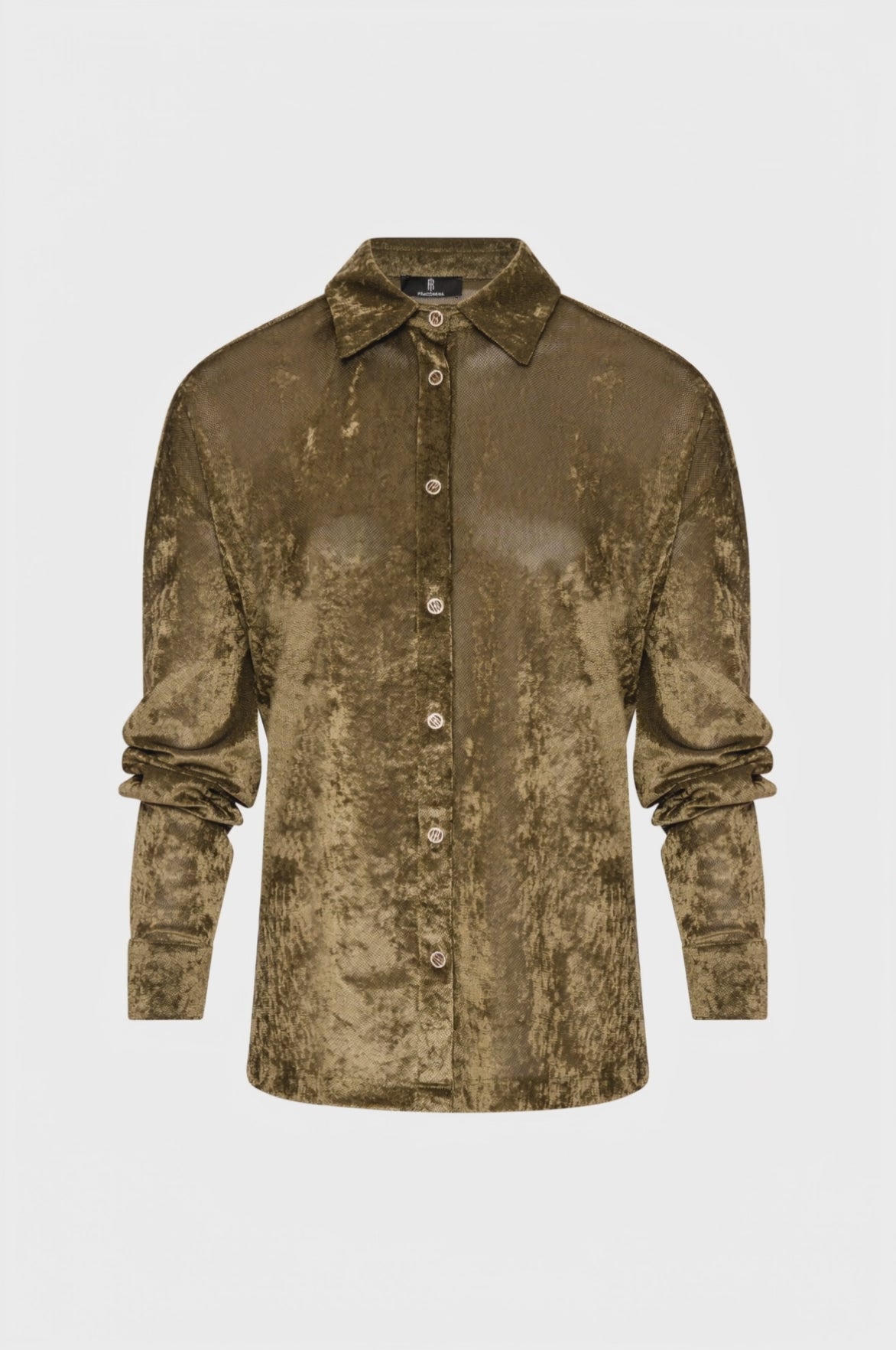 Camicia regular in velluto