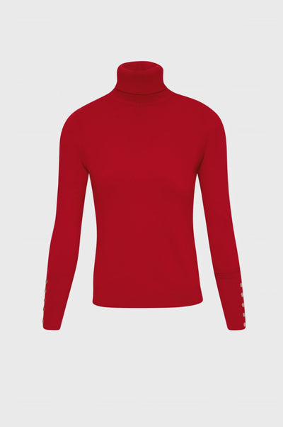 Maglia slim con collo alto