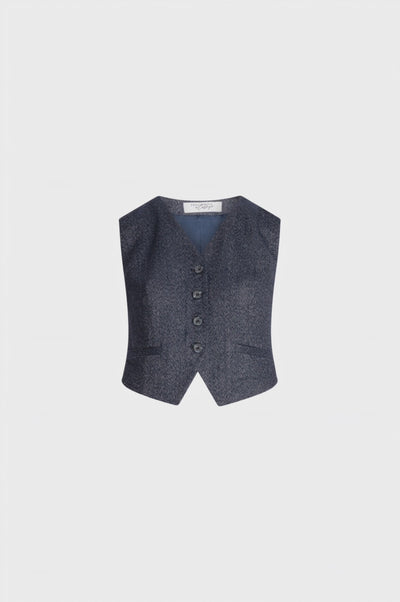 Gilet slim monopetto