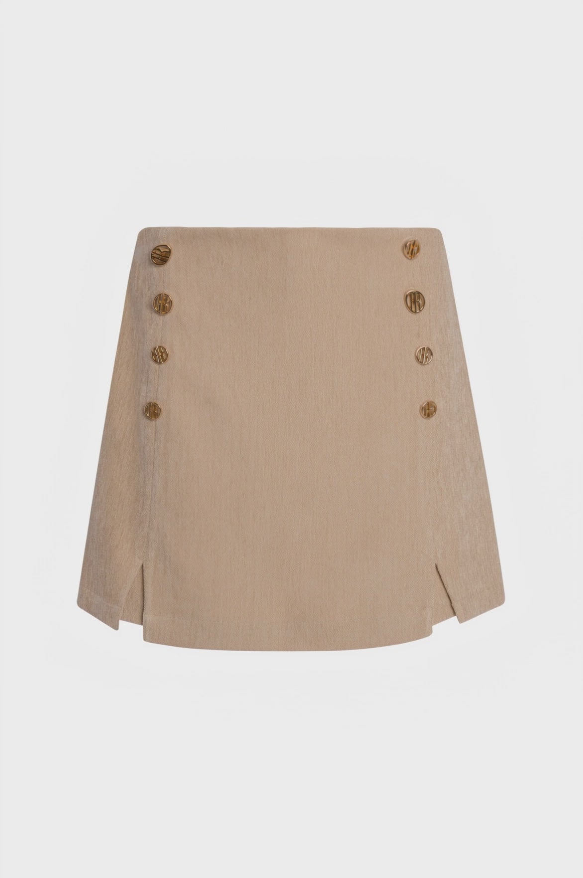 Gonna pantalone corta regular in velluto
