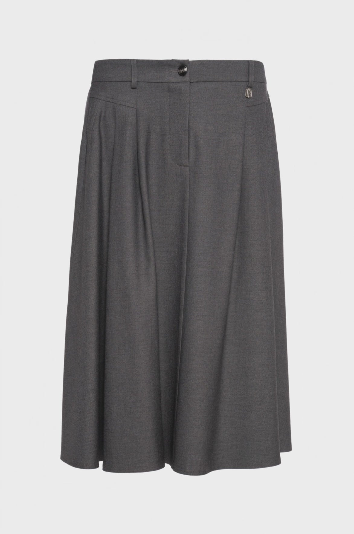 Gonna flare midi con vita alta