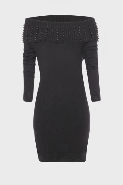 Abito slim mini in maglia