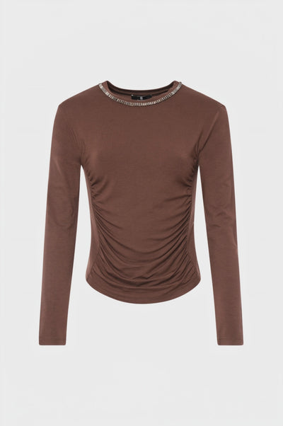 T-shirt regular in jersey di viscosa