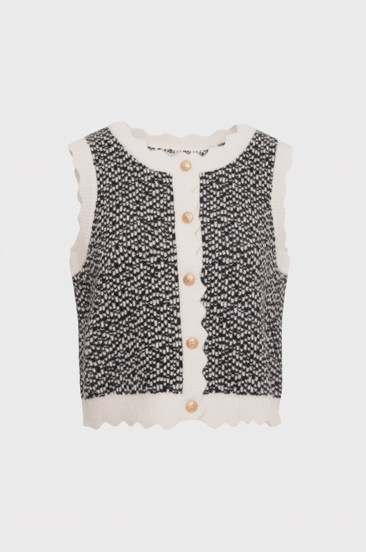 Gilet regular in maglia