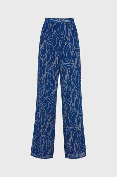 Pantalone wide a palazzo in fantasia