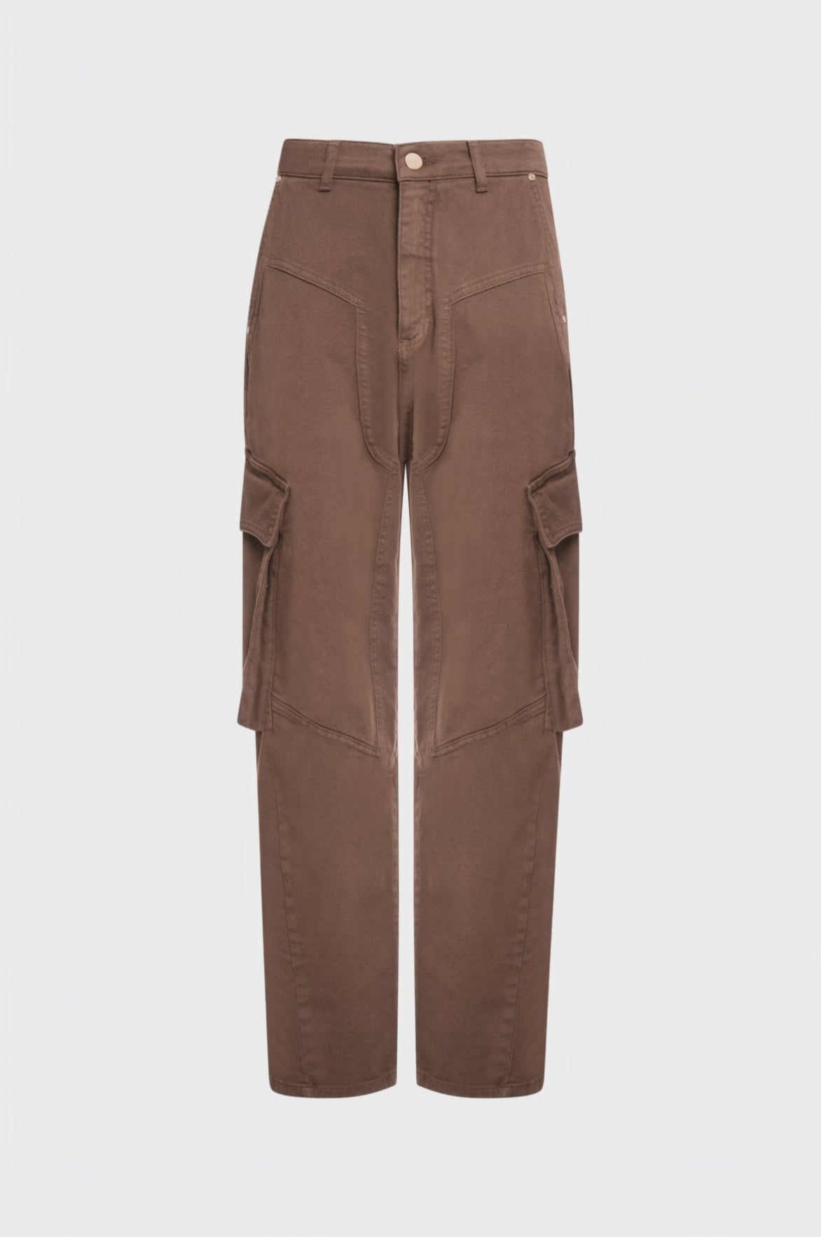 Pantalone carrot balloon fit in gabardina