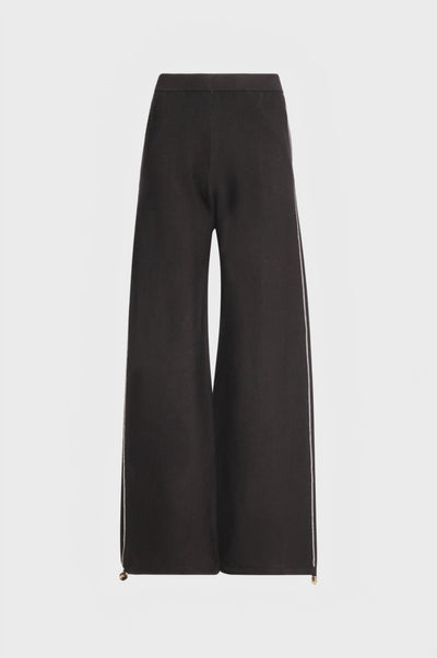 Pantalone wide a palazzo in maglia