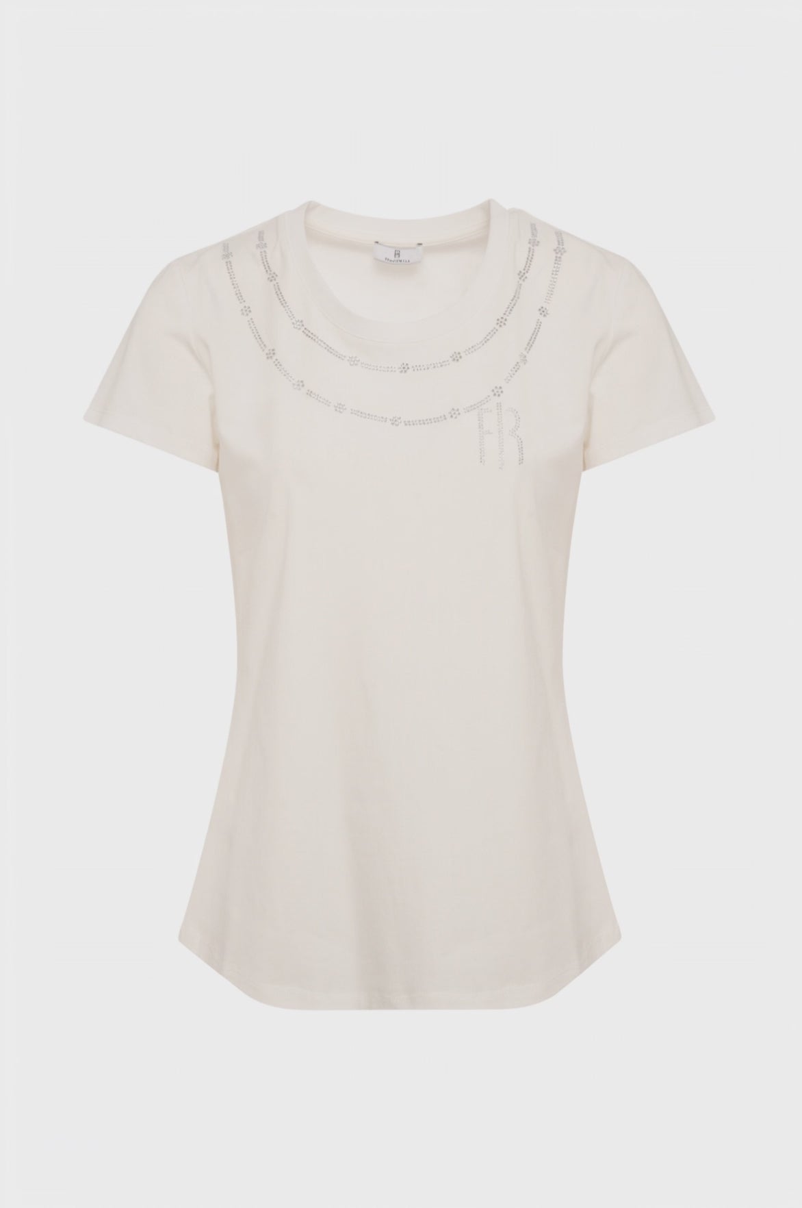T-shirt regular in jersey di cotone stretch