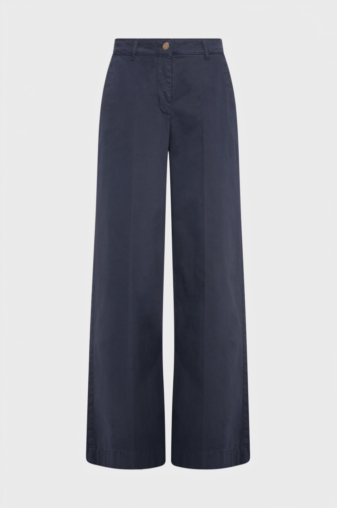 Pantalone wide leg modello chino in raso