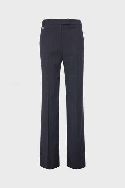 Pantalone regular in tessuto gessato
