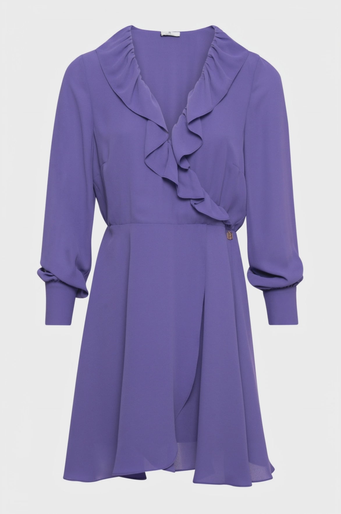 Abito con maniche lunghe mini in georgette