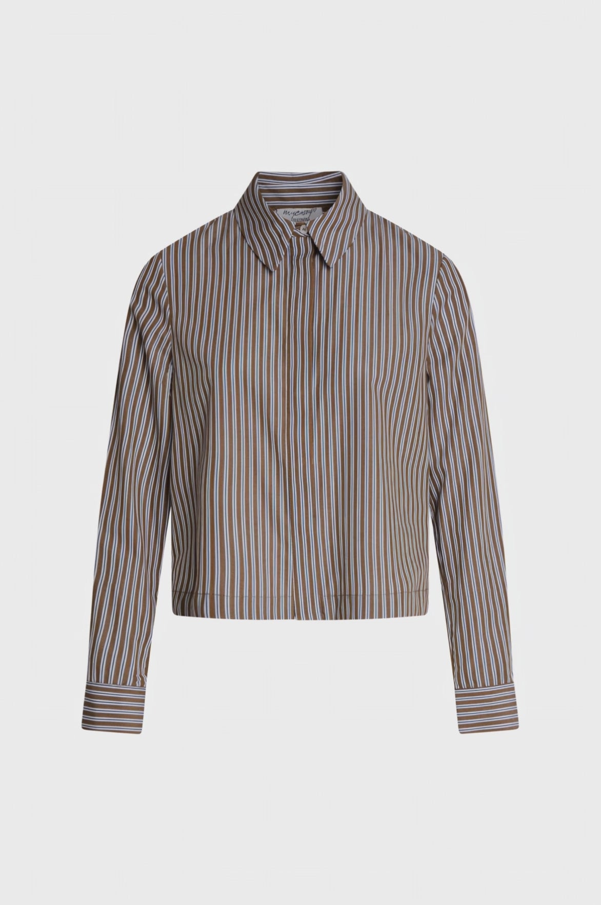 Camicia regular a righe in cotone