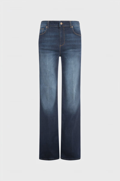 Jeans regular in denim con lavaggio medio