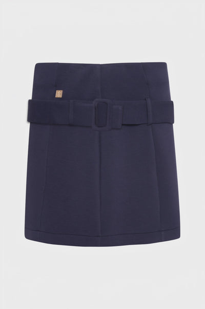 Gonna slim mini in tessuto stretch