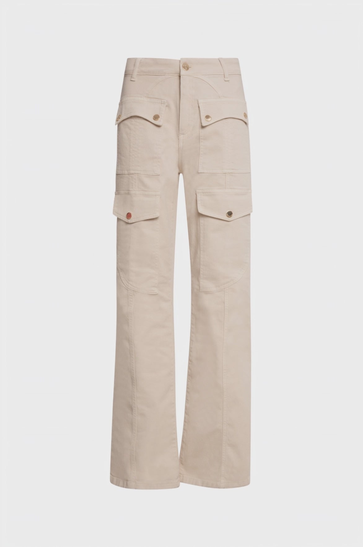 Pantalone bootcut in cotone