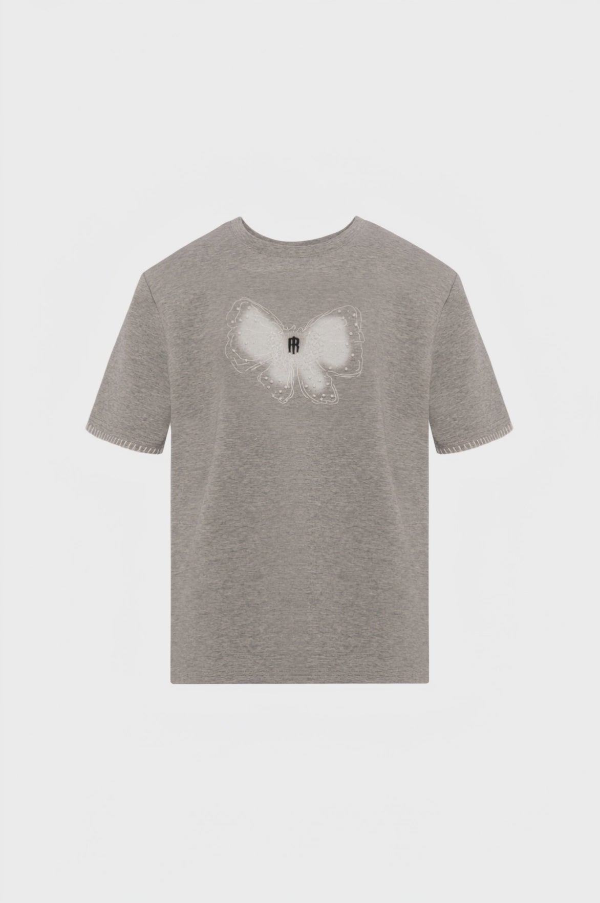 T-shirt linea dritta in jersey di cotone stretch