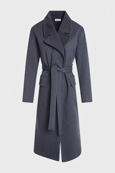 Cappotto regular lungo in panno