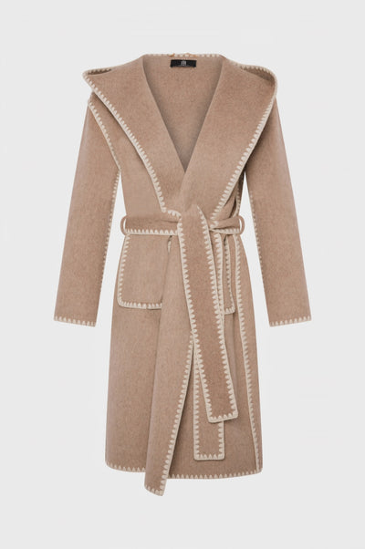 Cappotto regular lungo in lana