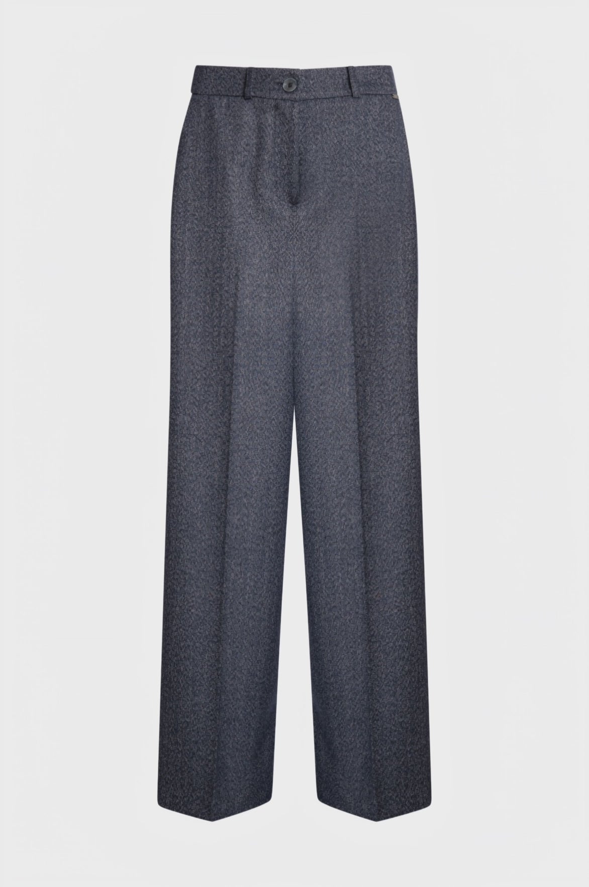 Pantalone wide a palazzo in tweed
