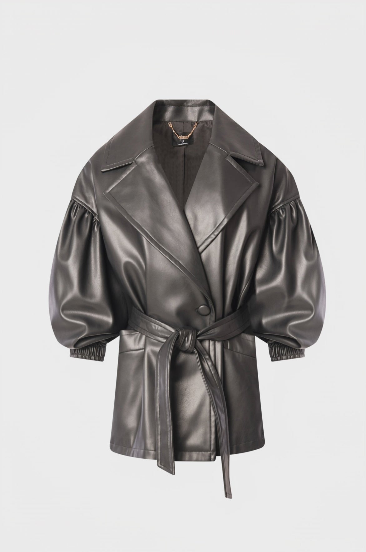 Giacca regular in finta pelle