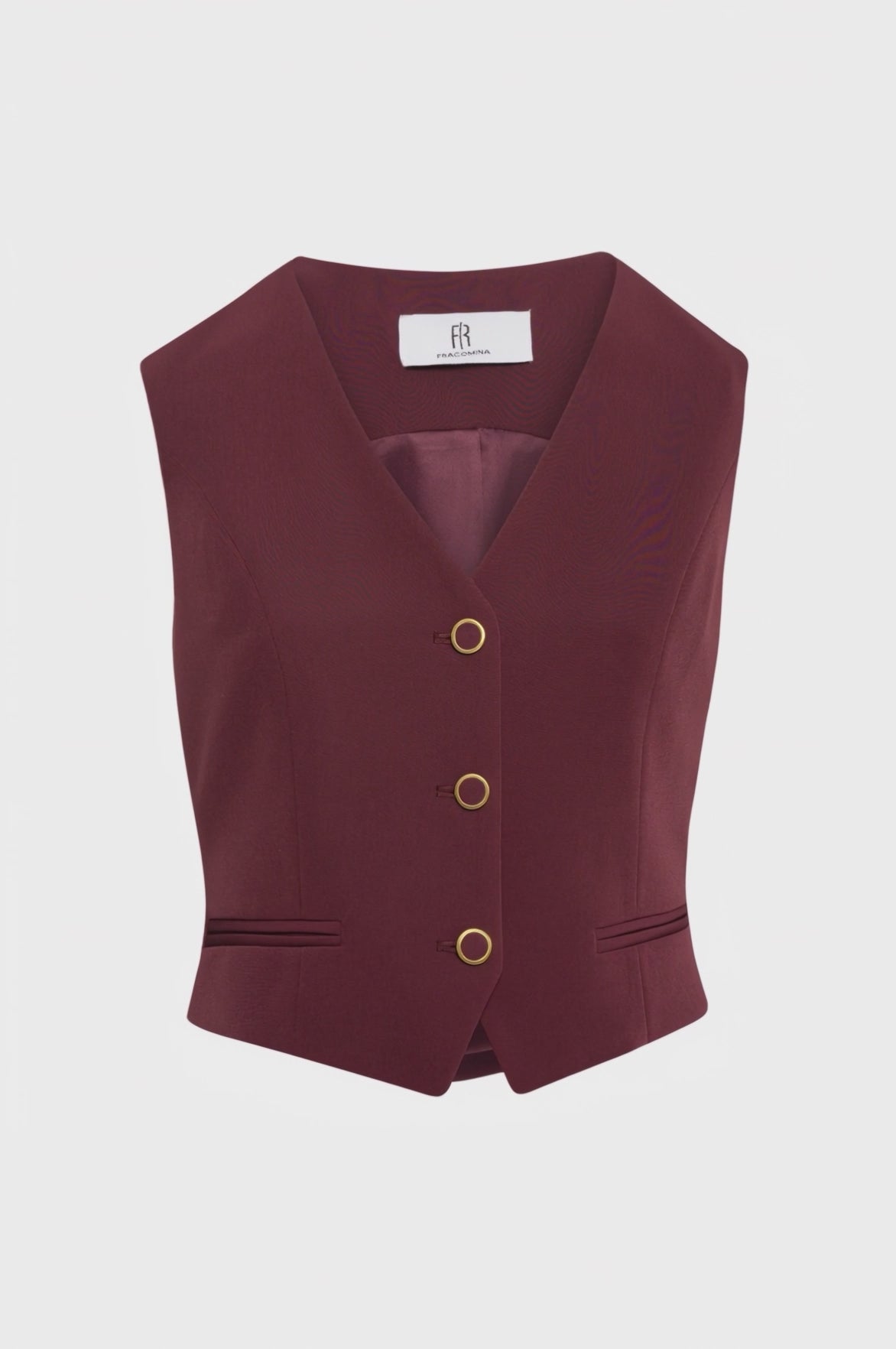 Gilet regular con scollo a V