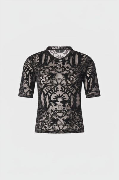 Top slim in pizzo
