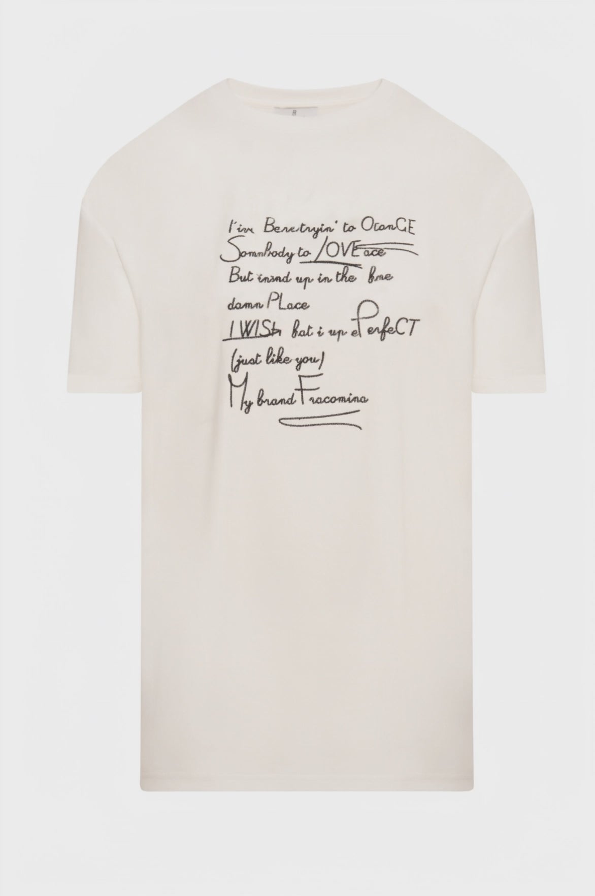 T-shirt regular in jersey di cotone stretch
