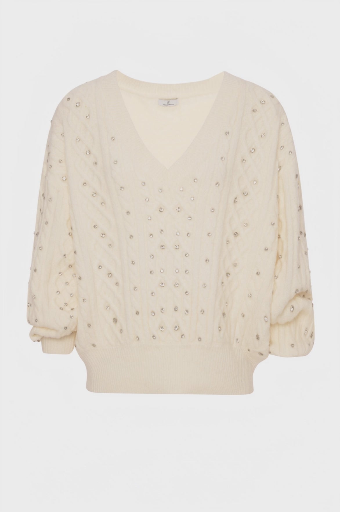 Maglia over con punto treccia