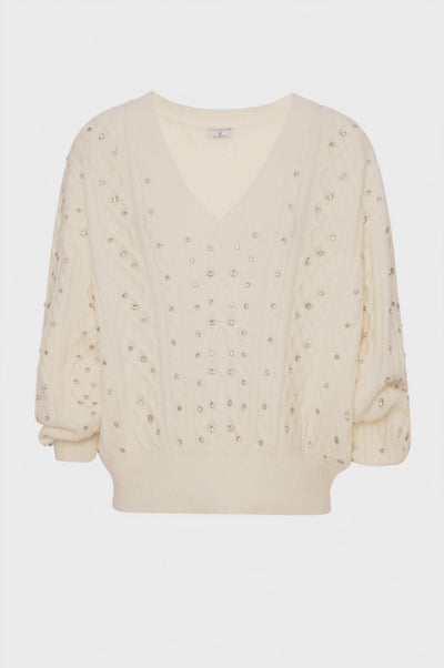 Maglia over con punto treccia