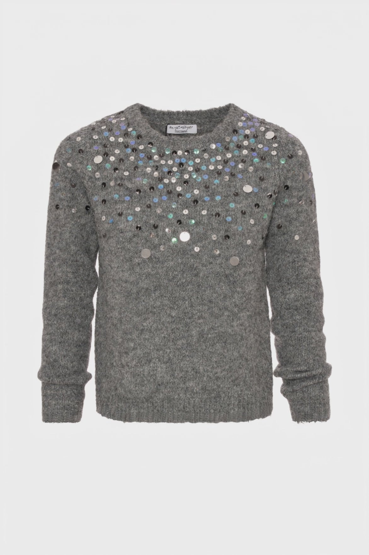 Maglia regular con applicazioni luminose