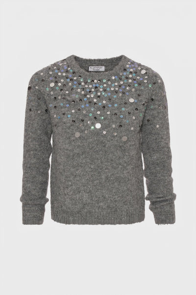 Maglia regular con applicazioni luminose