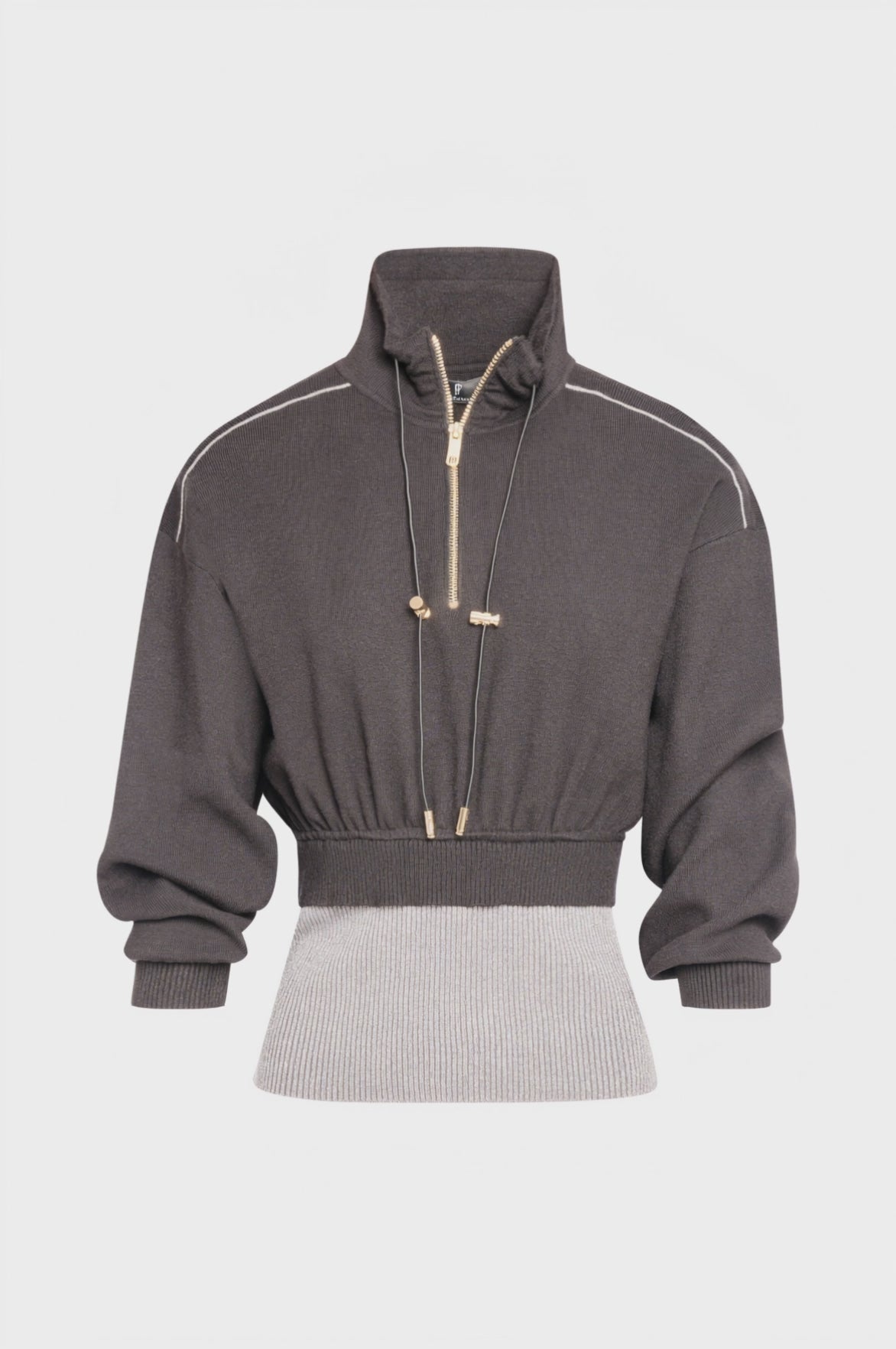Felpa regular con collo alto
