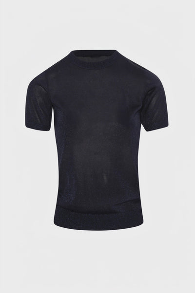 Maglia slim con lurex