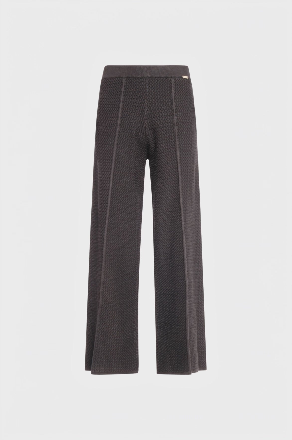 Pantalone wide a palazzo in maglia