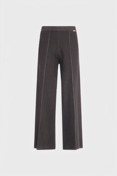Pantalone wide a palazzo in maglia
